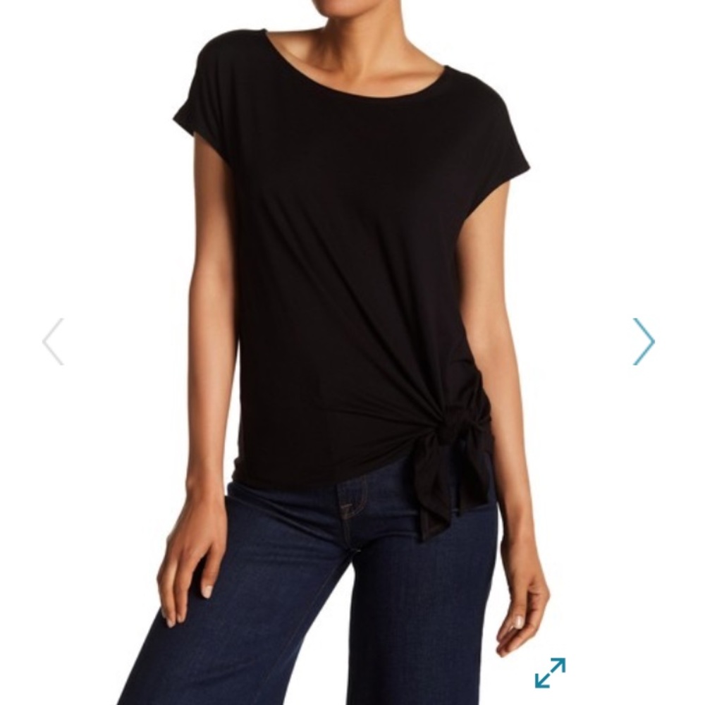 NWT Max Studio Black wear two ways Top